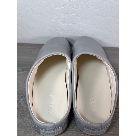 Olukai Mens Hamani Leather Slip-on Mules Men's Size 11 - Smoke / Storm Gray - Picture 7 of 9